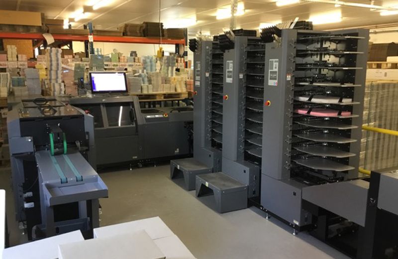 Druckmaschine für Sammelhefter um 2014